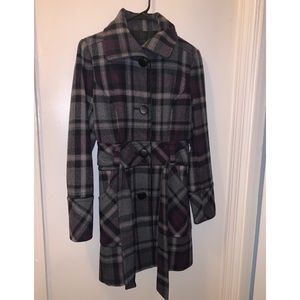 GUESS- Small wool peacoat with tie belt